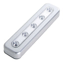 Tap Lights 5-LED Self-Stick Under Cabinet Push Night Light Closet Light