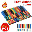 328Pcs Car Assorted Electrical Cable Heat Shrink Tube Tubing Wrap Sleeves Kit