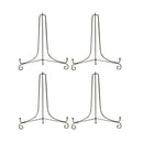 4x Iron Display Stand Black Iron Easel Plate Dish Display Photo Holder 4"