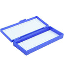 Plastic 50-Place Microslide Slide Microscope Box,blue J5S3