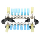 2x6 Way Screw Bus Bar 100A 48V M4 Screw M6 Stud Terminal Busbar for Marine