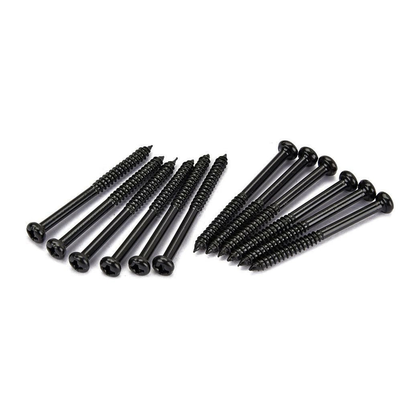 12 Pieces Pickup Mounting Screws for Guitar and Bass Parts