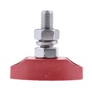 Red - Junction Block Power Post Stainless Steel Insulated Terminal Stud 1/4"