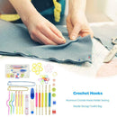 Double-head Knitting Needle Tool Aluminum Crochet Hook Needlework Craft Set