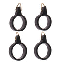 4pcs/Set One-piece Fishing Hook Holder Elastic Rubber Rings Metal Safety Hook