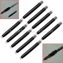 10 Pcs Black Disposable Ink Cartridges Refills School Office For Fountain Pen