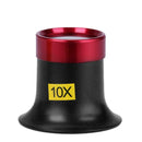 10X Metal Monocular Glass Magnifier Watch Jewelry Repair Tools Loupe Lens
