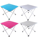 Outdoor Aluminium Folding Picnic Camping Desk Table Gray 39.5x35x32cm