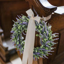 Artificial Flower Garland Silk Lavender Wreath Romantic Fresh Style Wedding Y8I2