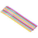 Flexible Mixed Color Disposable Drinking Straws-100 Count
