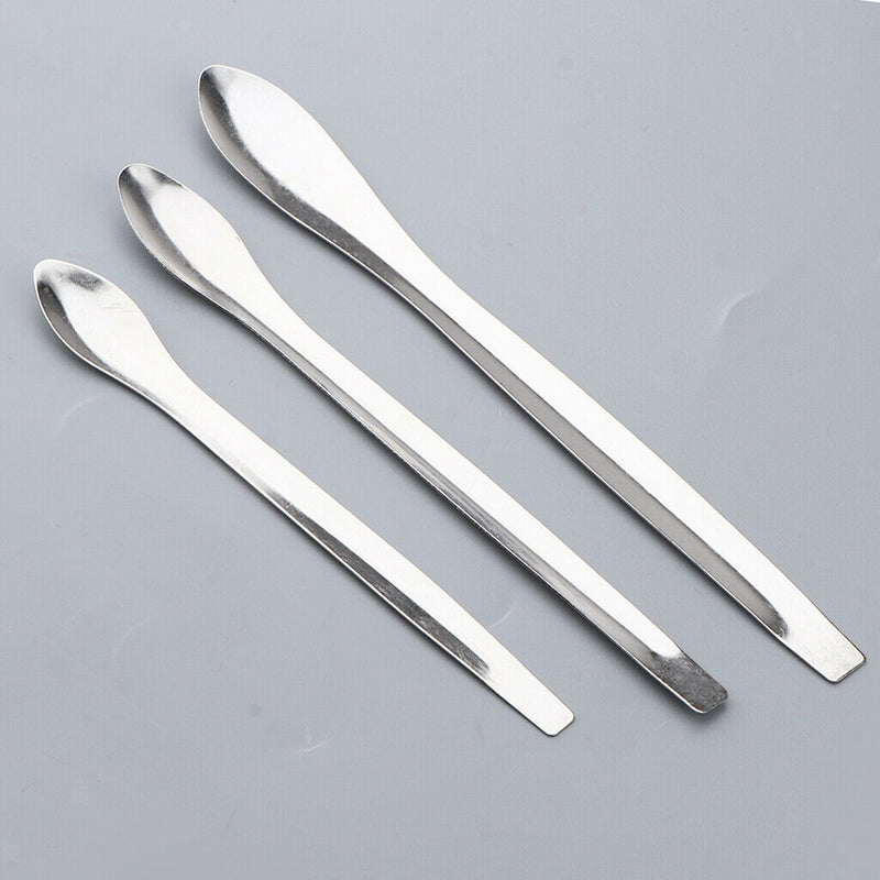 3 Sizes Stainless Steel Lipstick Making Spoons DIY Lip Balm Scoops Dispensing