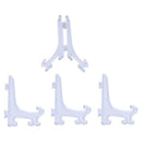 4X dish rack dish holder dish stand for photos 12.5*7.5cm transparent Y2A2
