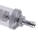 Universal Chrome Glass Fuel Petrol crude oil engine Inline Filter 5/16 "8mm