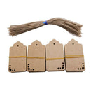 Kraft Paper Tags,100Pcs Heart Kraft Paper Gift Tags Craft Hang Tags with 10
