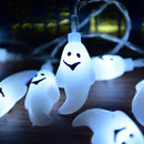1pc 10 LED Hanging Halloween Decor Ghost LED String Lights Lanterns Lamp