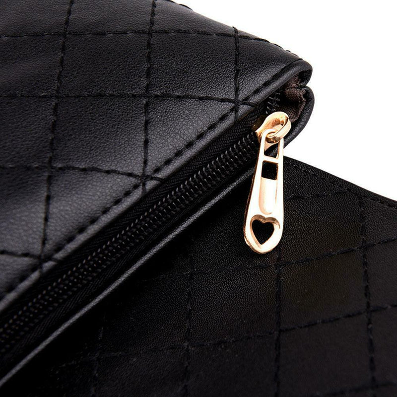 Elegant Diamond Lattice PU Handbags for Women Crossbody Shoulder Flap Bags