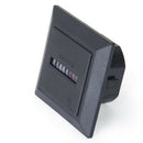 AC 220-240V Square Non-Resettable Quartz Sealed Hour Meter Gauge Black