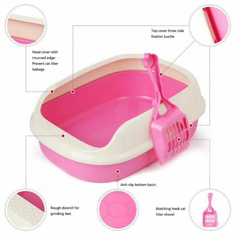 Toilet Bedpan Cat Litter Box Cat Dog Tray Toilet Supply Teddy Anti-Splash P