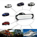 12-24V 10 LED Car Truck Side Marker Lamp Strobe Warning Light (Blue+White)
