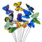 20 Pieces Garden Butterflies Stakes And 4 Pieces Dragonflies Stakes Garden