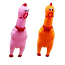 2x Dog Safe Screaming Chicken Toys & Best Pet Squeaky Duck Toys & Soft Fun Sound