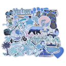 50pcs Blue Ice Penguin Sea Skateboard Stickers Laptop Luggage Decals Sticke ME