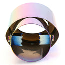 Burnt Multicolor Straight Stainless Steel Car Exhaust Tip Muffler Silencer A