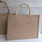 Handbag With Handle Storage Pouch Square Accessories Home Travel Jute Tote Women