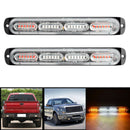 2PCS Car Truck LED Emergency Warning Hazard Strobe Bar Beacon Yellow_Whte