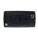 2 buttons foldable key shell for remote PEUGEOT207 307 308 407 & CITROEN C2 J5D9