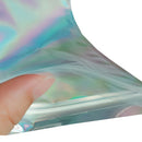 100Pcs Plastic Bag Aluminum Foil Hologram Food Mylar Pouch 14x120cm Newest Use