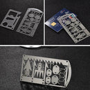 22 in1 Multi Tool Card survival Wallet sized Camping Hiking Emergency Kit  Gear