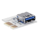 PCI-E 1x to 16x Adapter Video Extender Card with 3 Power Ports Mining Cable A