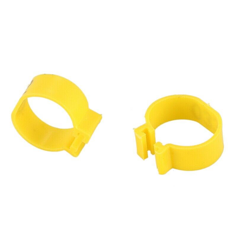 100Pcs 001-100 Numbered Leg Bands 18mm Rings for Clip On Poultry Hens Chick