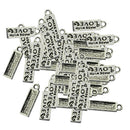 150x Lettering Charms Pendants Fashion Jewelry Pendants for Charm Bracelet Chain