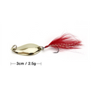 12Pcs Trout Spinners Fishing Bait Spoons Metal Lures Kit Flying Multiple Ft W3A2