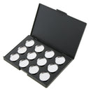 2 Pcs Travel Blank  Palette Box Organizer Eyeshadow Powder