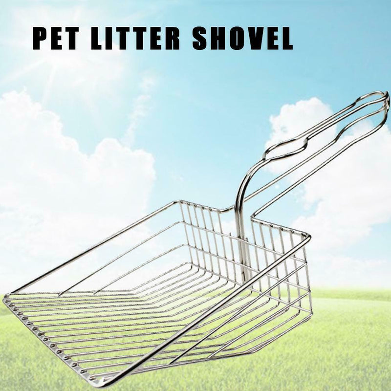 Litter Scooper Stainless Steel Saves Time & Reduces Dust Metal Craft