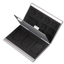 Aluminum Alloy Memory Card Storage Box Hard Case Supports Micro TF/MMC Card