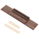 Saddle Slotted Ivory Nut Rosewood Universal Ukulele Bridge Set Easy Install Home