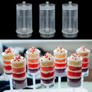 2pcs Clear Cakes Dessert Push Up Containers Shooter for Party Use Display Sta_