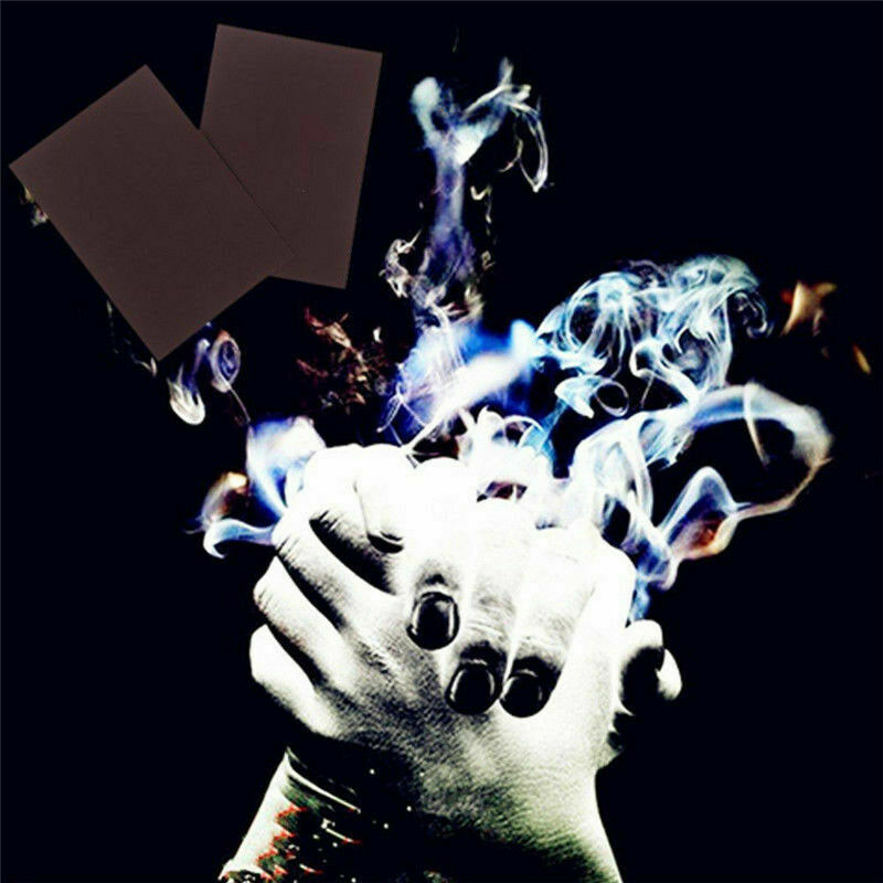 10x7cm Mystic Finger Hells Smoke Trick Smoking Illusion Paper Kids Magician G9T2