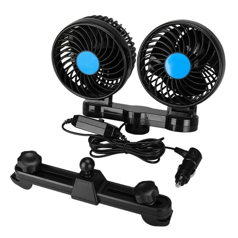 Car Fan Car Fan Rear Seat Adjustment Suction Cup Car Cooling Fan Powerful Q P8T8