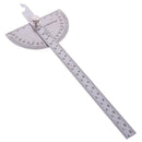 Stainless Steel 180 Protractor Angle Finder Arm Measuring Ruler 200mmx90mm