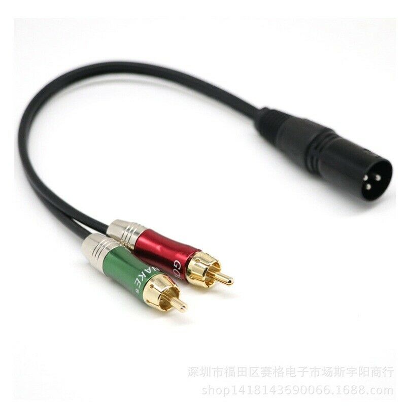 Audio cable 2 RCA to XLR Ã¥â€¦Â¬/mother Double lotus turn card audio cable Q5Z9