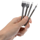 Set of 4 3mm Punching Tools for Leather Crafts 1 + 2 + 4 + 6 Tips Y8Y8
