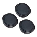 3Packs Cap Lens Cap 43mm Lens Cap Lens   Universal Strap for Camcorder