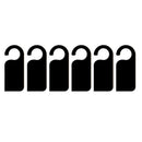 6Pcs Wooden Door Sign Hanger Two-sided Wooden Blackboard Door Warning Tag