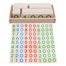 Children Wooden Montessori Number Digital 1-9000 Cards Toys For Students Le