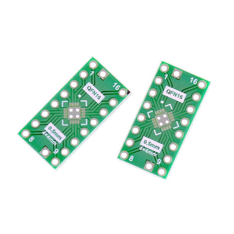 10 Pcs Qfn16 Pin Pitch 0.65Mm 0.5Mm To Dip16 Adapter Pcb Board Conver moJ Ew